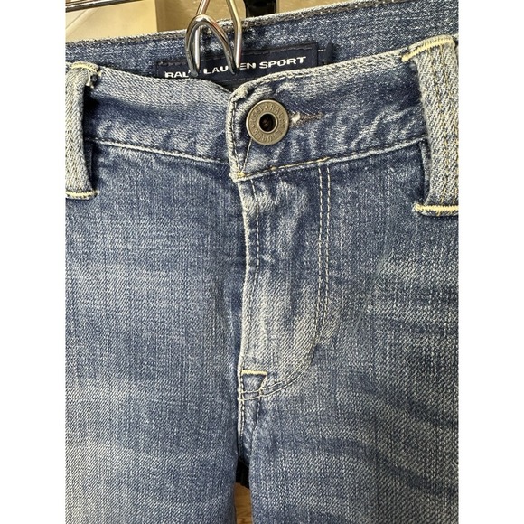 Ralph Lauren Sport Madison 888 Jeans Women's 28 Light Wash Distressed Denim - Picture 2 of 10